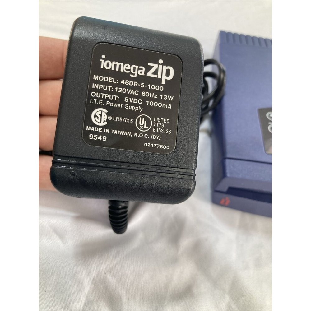 Iomega Zip 100 Parallel Port External Disk Drive Z100P2 With Adapter Cord Tested - Picture 4 of 10